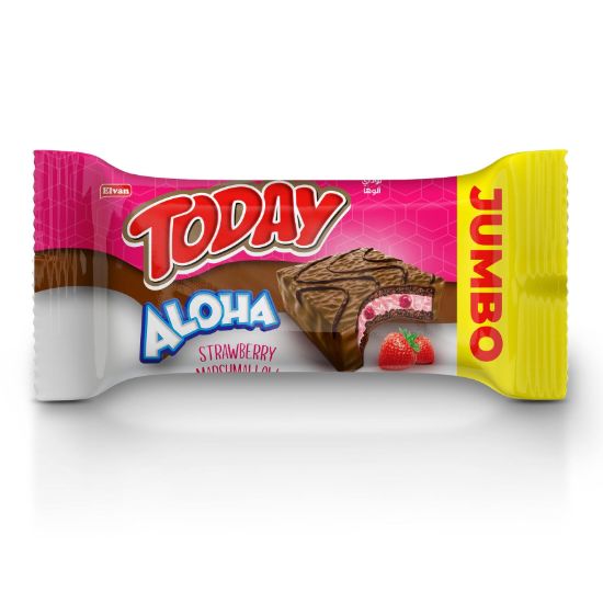 صورة كيكة توداي ألوها بالفراولة