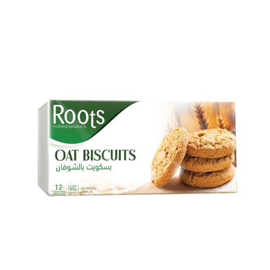 صورة بسكويت الشوفان السادة رووتس - 12 قطعة بسكويت