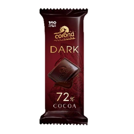 صورة كورونا شوكولاتة داكنة بنسبة 72% كاكاو - قطعة واحدة