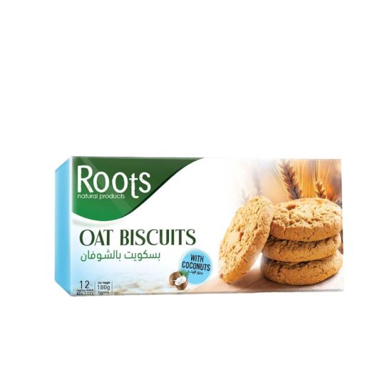 صورة بسكويت الشوفان بجوز الهند رووتس - 12 قطعة بسكويت