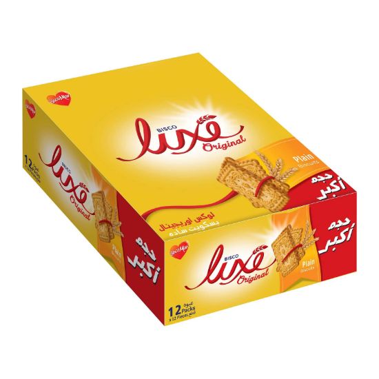 صورة بسكو مصربسكويت سادة سوبر لوكس - 12x12 قطعة