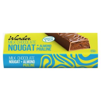 صورة وندر بار شوكلاتةبالحليب والنوجا واللوز - 40 جرام