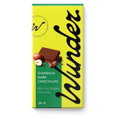 صورة وندر شوكولاتة داكنة بالبندق 70% كاكاو - 30 جرام