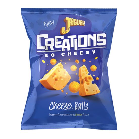 صورة جاجوار كريشنز مقرمشات ذرة كرات - جبنة - 63 جرام
