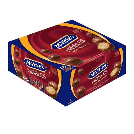 صورة مكفتيز دايجستف نيبلز كرات البسكويت مغطاة بالشوكولاتة - 37 جرام - 12 قطعة