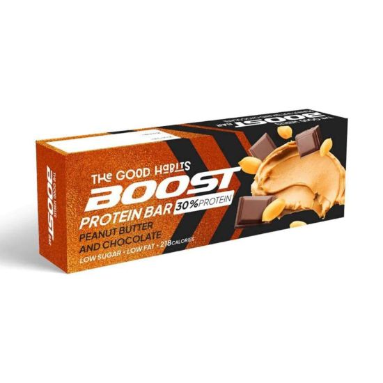 صورة ذا جود هابيتس بار بروتين بالشوكولاتة وزبدة الفول السوداني - 60 جرام