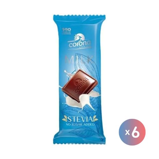 صورة كورونا شوكولاتة حليب بالاستيفيا - 6 قطع