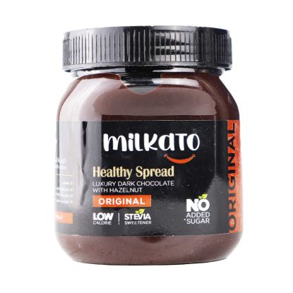 صورة ميلكاتو هيلثى سبريد شوكولاتة دايت بقطع البندق - 375 جرام