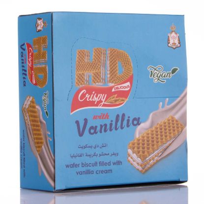 صورة الشمعدان ويفر محشو بكريمة الفانيليا - 6 قطع