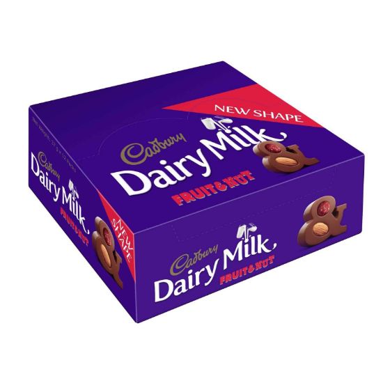 صورة كادبري ديري ميلك شوكولاتة بالفواكه والمكسرات - 30 جرام - 12 بار