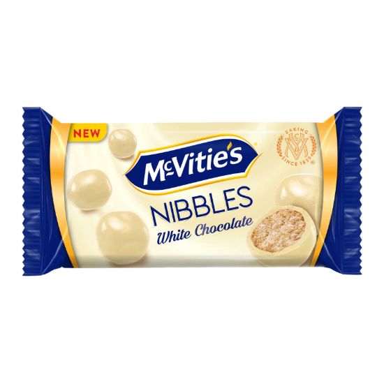 صورة كرات بسكويت ماكفيتيز نيبلز بالشوكولاتة البيضاء - 37 جرام