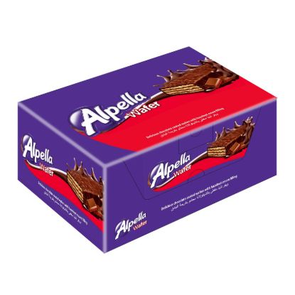 صورة اولكر ألبيلا ويفر شوكولاتة بنكهة الحليب - 21 جرام - 12 قطعة