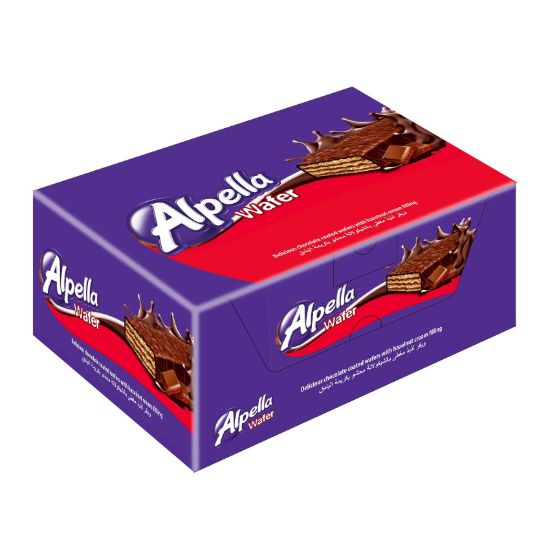 صورة اولكر ألبيلا ويفر شوكولاتة بنكهة الحليب - 21 جرام - 12 قطعة